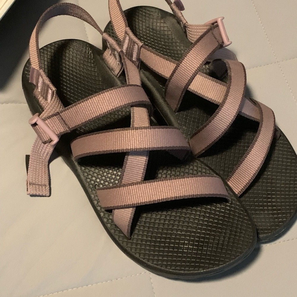 Chaco purple and brown sandals